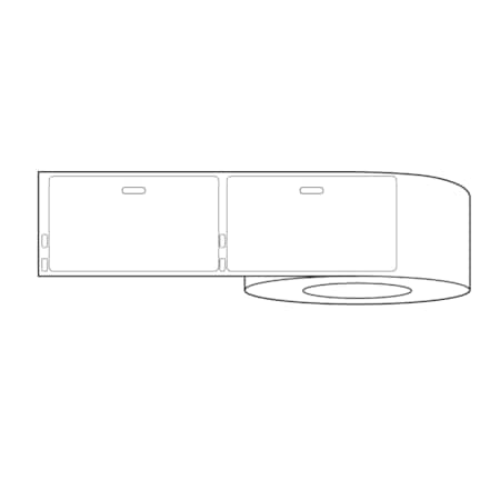 Nevs Dymo Name Badge w/Clip Hole Label 4" x 2-1/4" White LA-DYM-1045